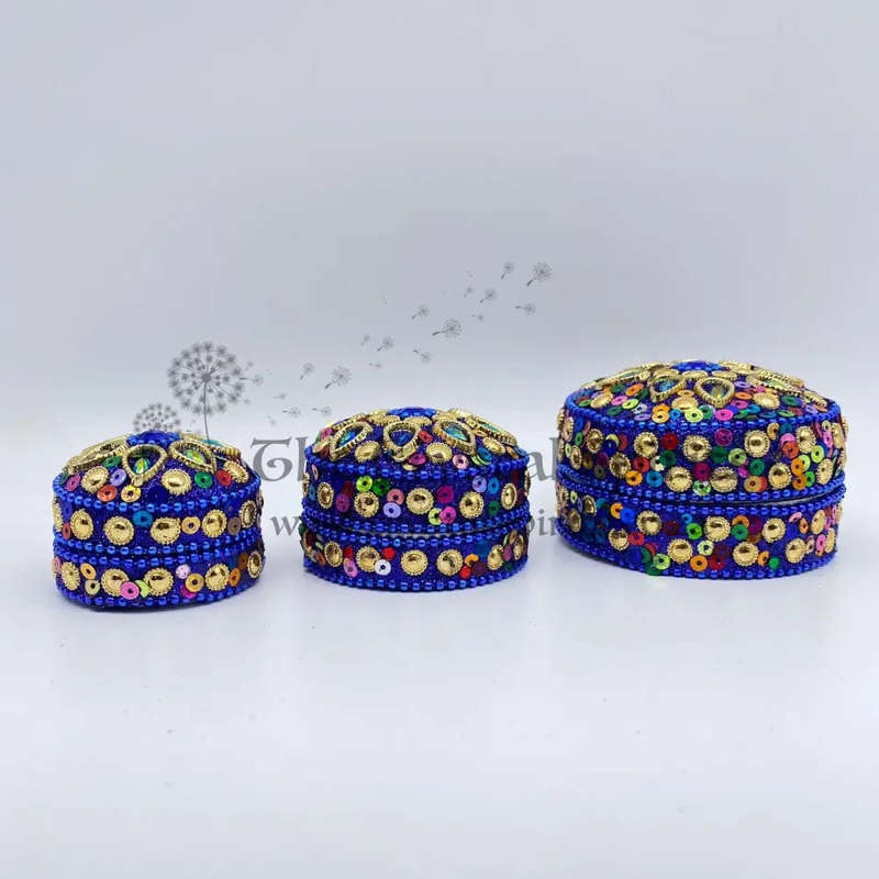 3 in 1 Blue Trinket Box