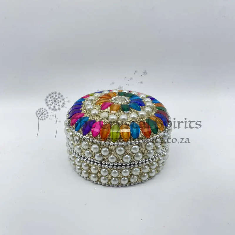 3 in 1 Cream Rainbow Trinket Box