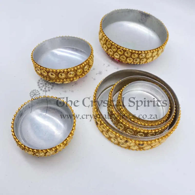 3 in 1 Gold Rainbow Trinket Box