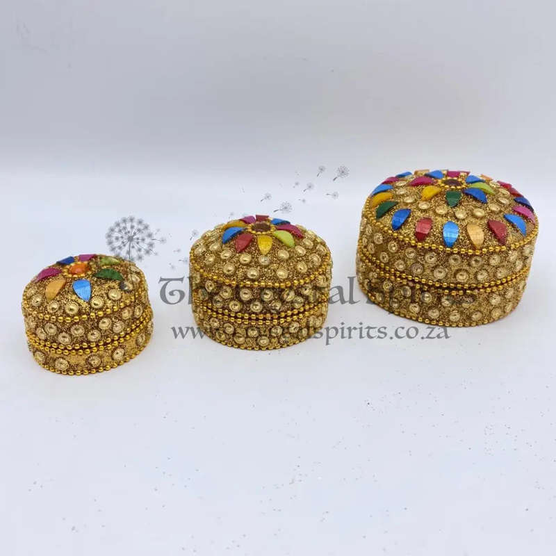 3 in 1 Gold Trinket Box
