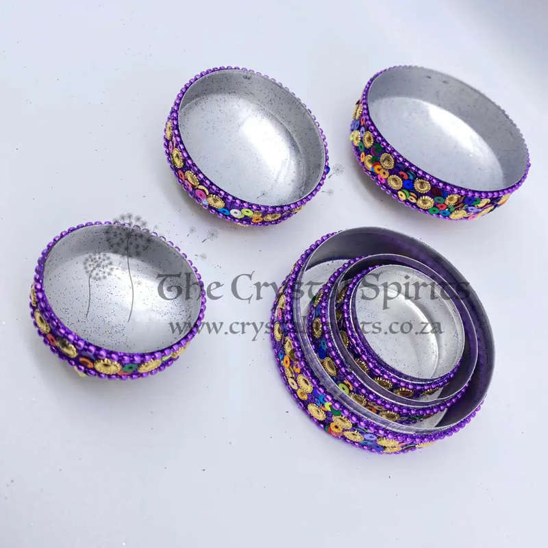 3 in 1 Purple Trinket Box