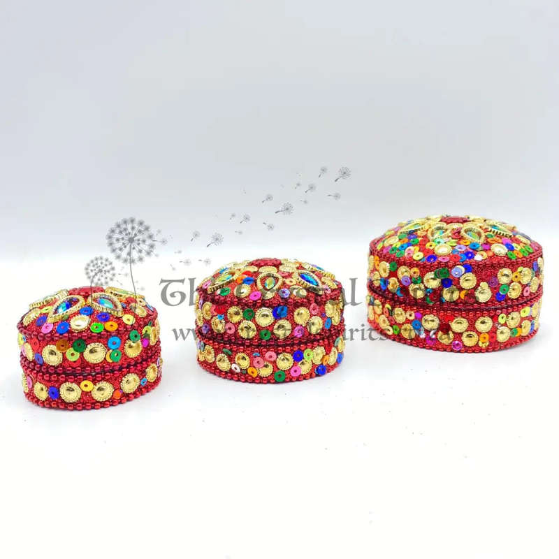 3 in 1 Red Trinket Box
