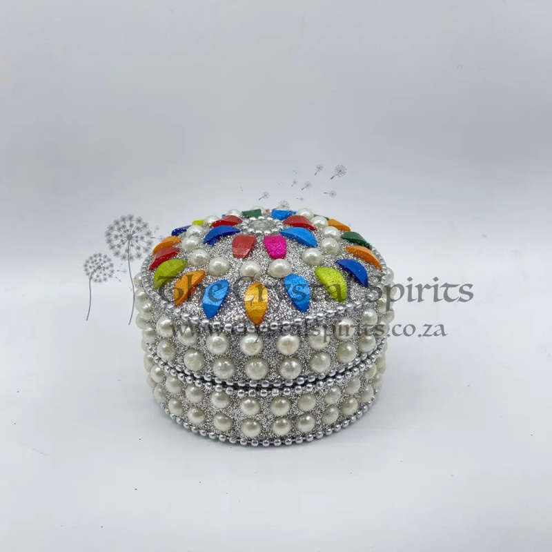 3 in 1 White Rainbow Trinket Box