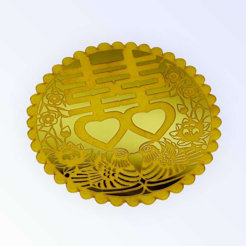 Double Happiness Gold Mirror of Love