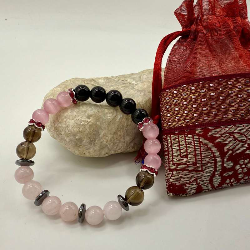 Mercury Retrograde karma heart Crystal Bracelet