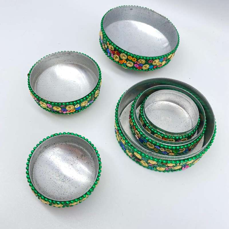 3 in 1 Green Trinket Box