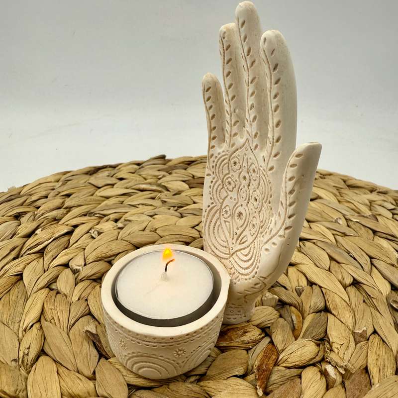 Hand Tea-light Candle Holder