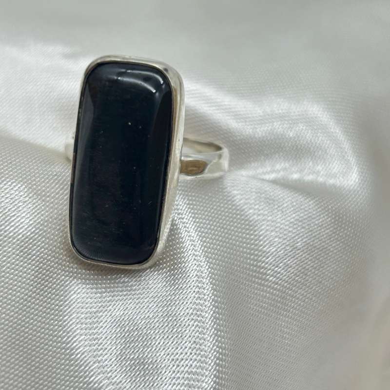 Sterling Silver Hypersthene Crystal Ring