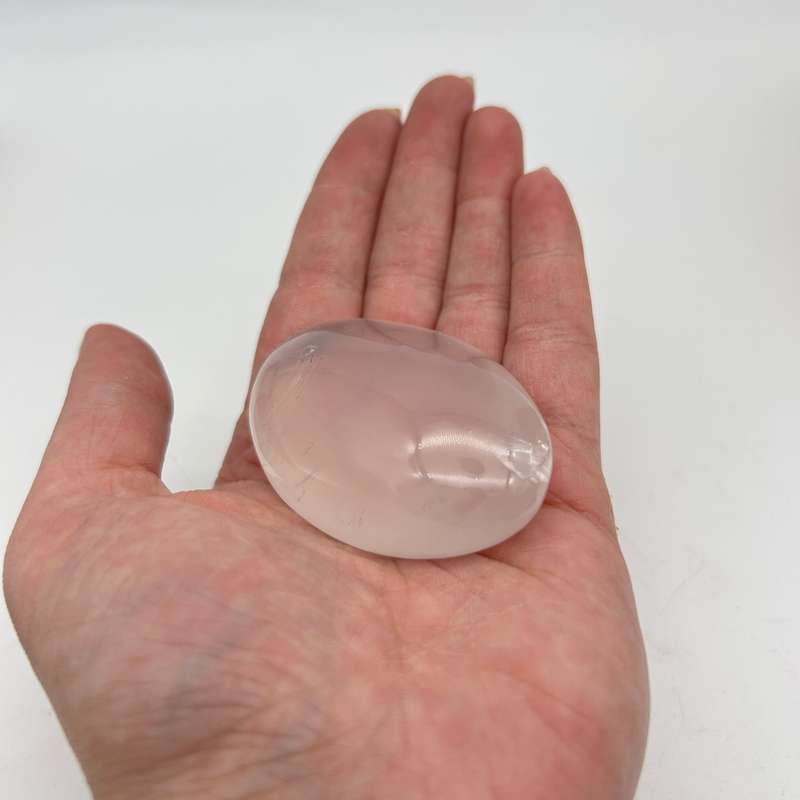 Girasol Rose Quartz Palm Piece