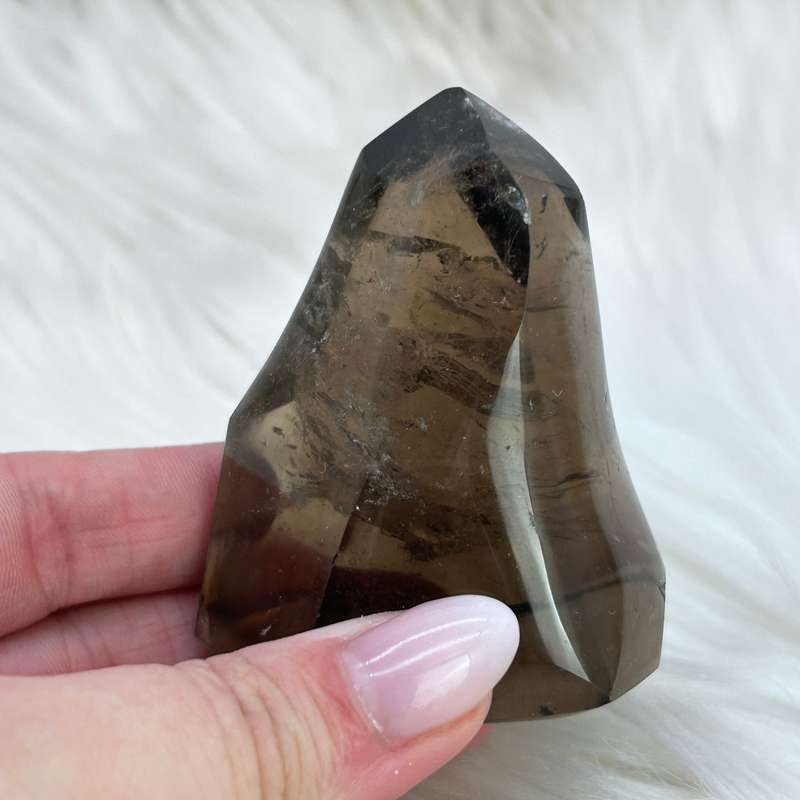 Smoky Quartz Crystal Flame