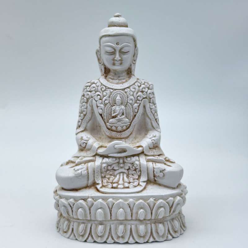 White Indian Buddha Statue