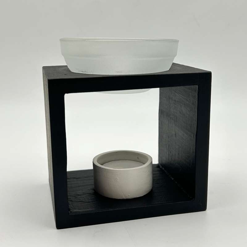 Black Wooden Oil Burner