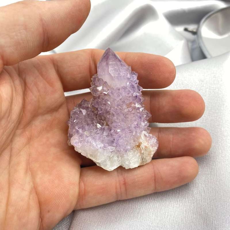 Cactus Quartz with Red Hematite Inclusion