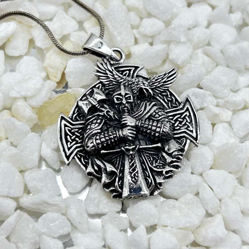 Sterling Silver Templar Amulet Pendant