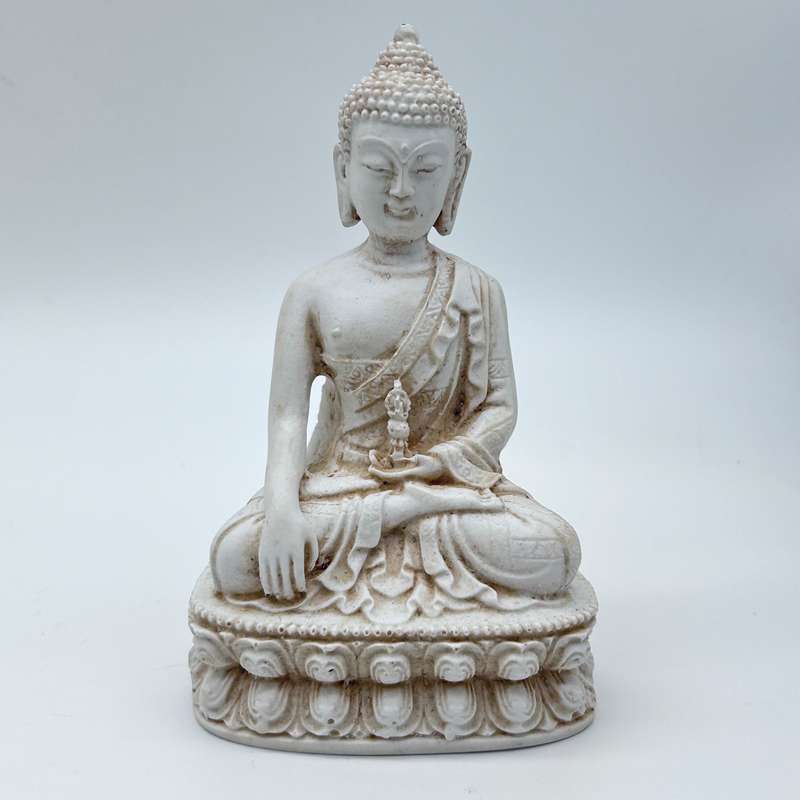 White Indian Buddha Statue