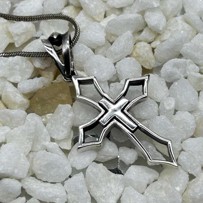 Sterling Silver Fusion Cross Between And Betwixt