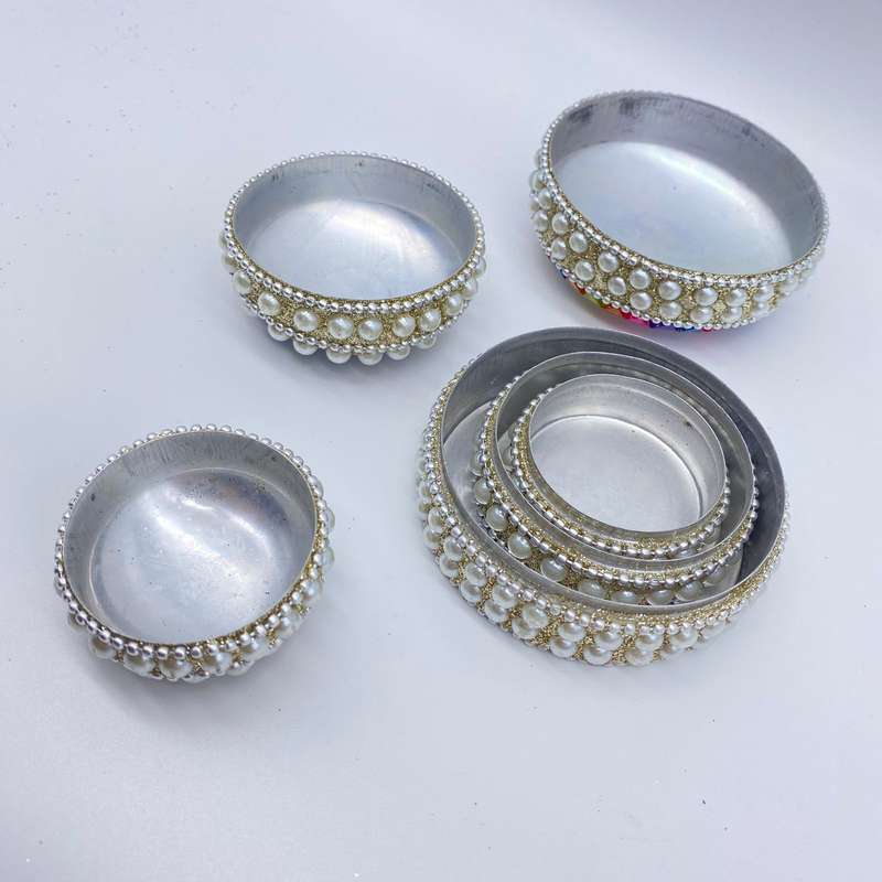 3 in 1 Cream Rainbow Trinket Box