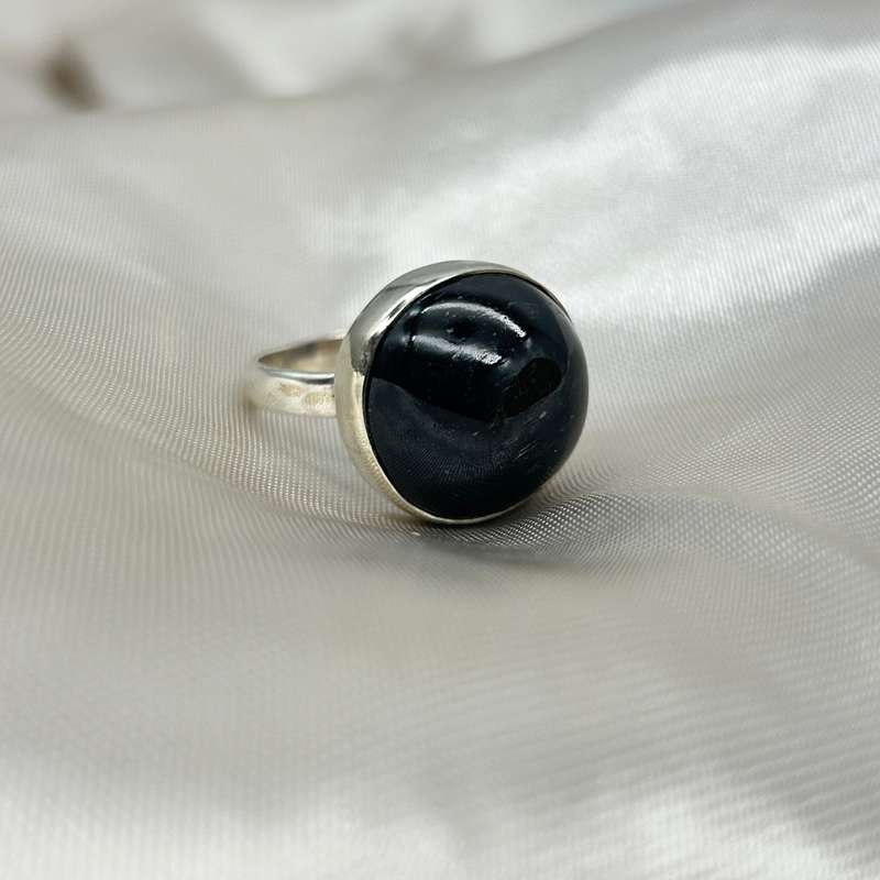 Sterling Silver Hypersthene Crystal Ring