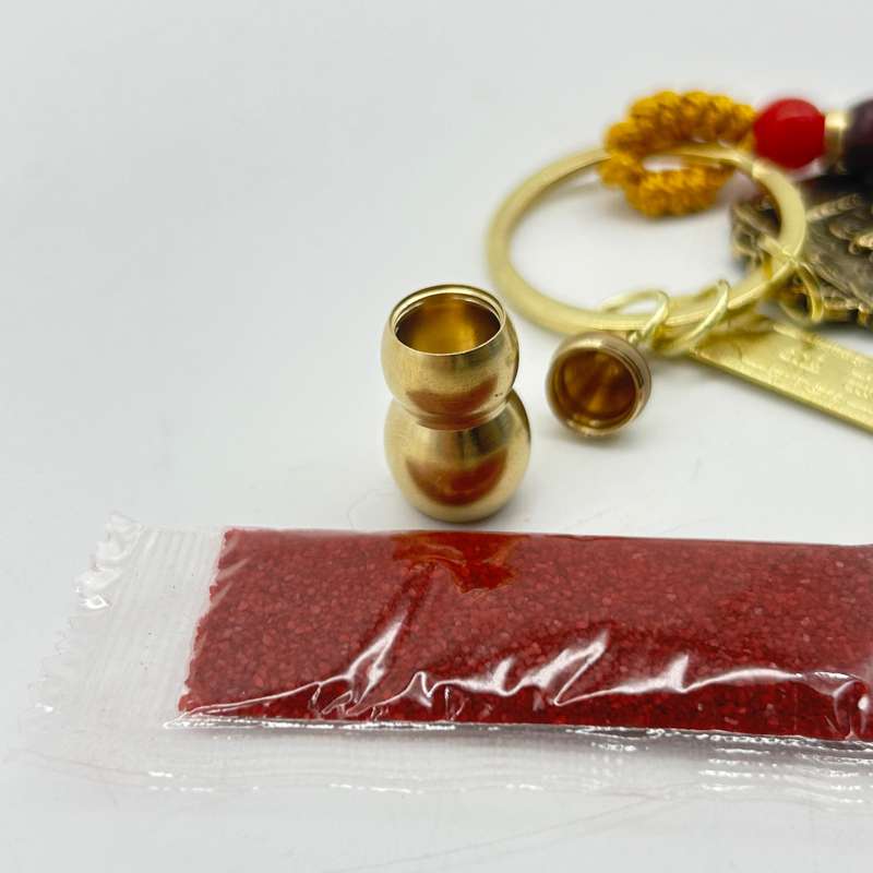 Protection Kuan Kung 5 Coins Keyring- Rat