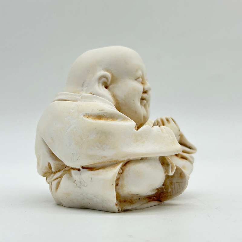 White Laughing Buddha