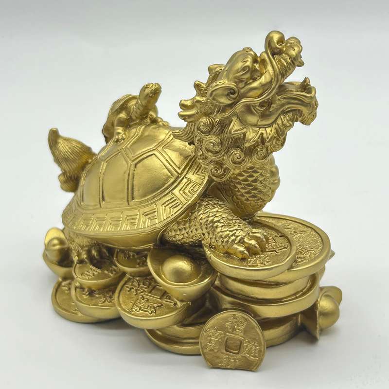 Gold Dragon Tortoise Of Protection