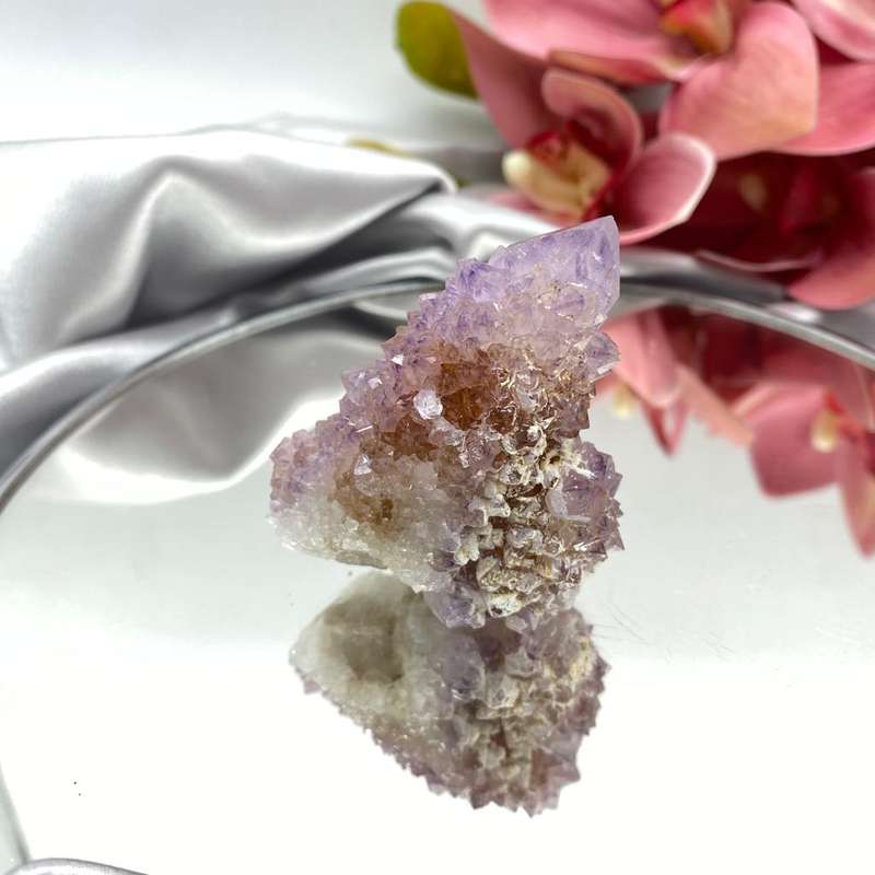 Cactus Quartz with Red Hematite Inclusion