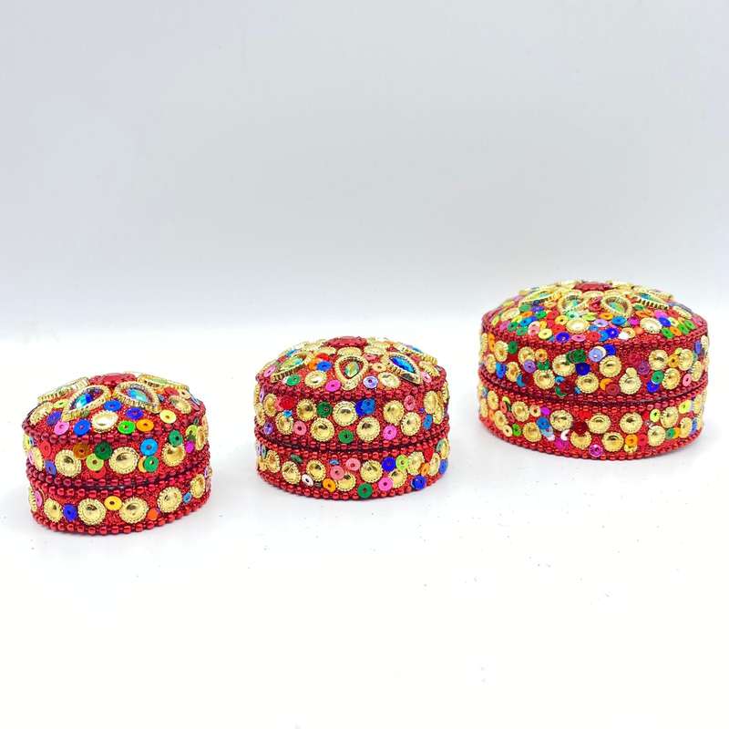 3 in 1 Red Trinket Box