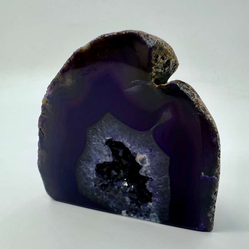Purple Agate Crystal Geode
