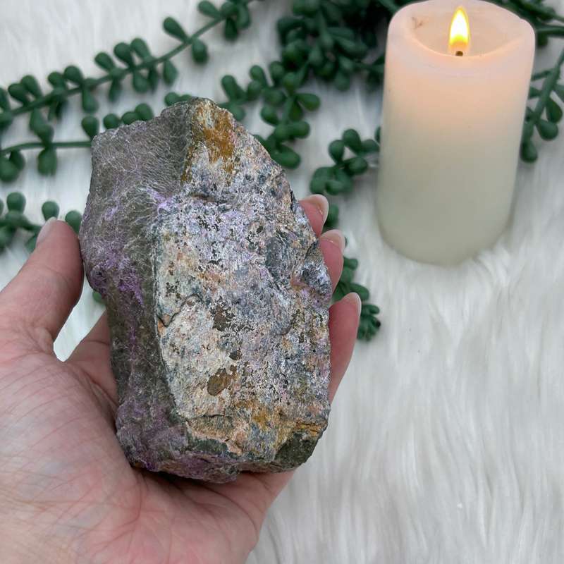 Rough Stichtite with Green Serpentine