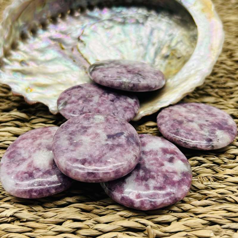 Lepidolite Palm Pieces