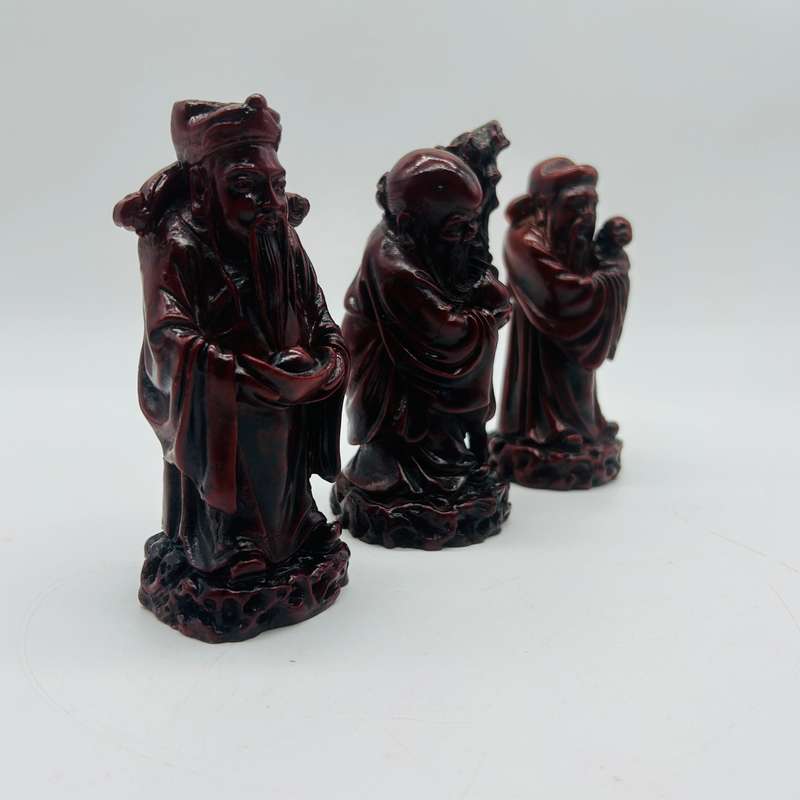 Small Fuk Luk & Sau Red Resin Set (x3)