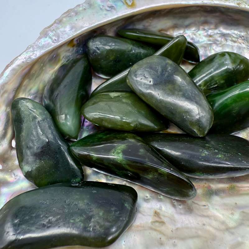 Nephrite Jade Tumbled Crystal - Large