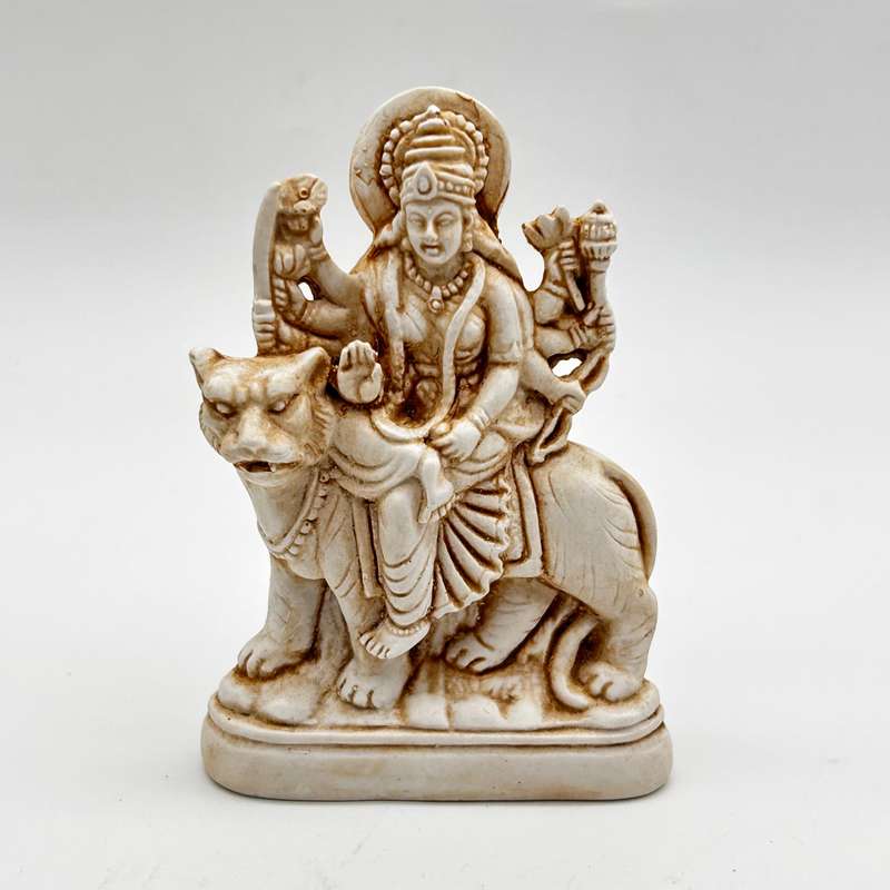 Durga White Statue