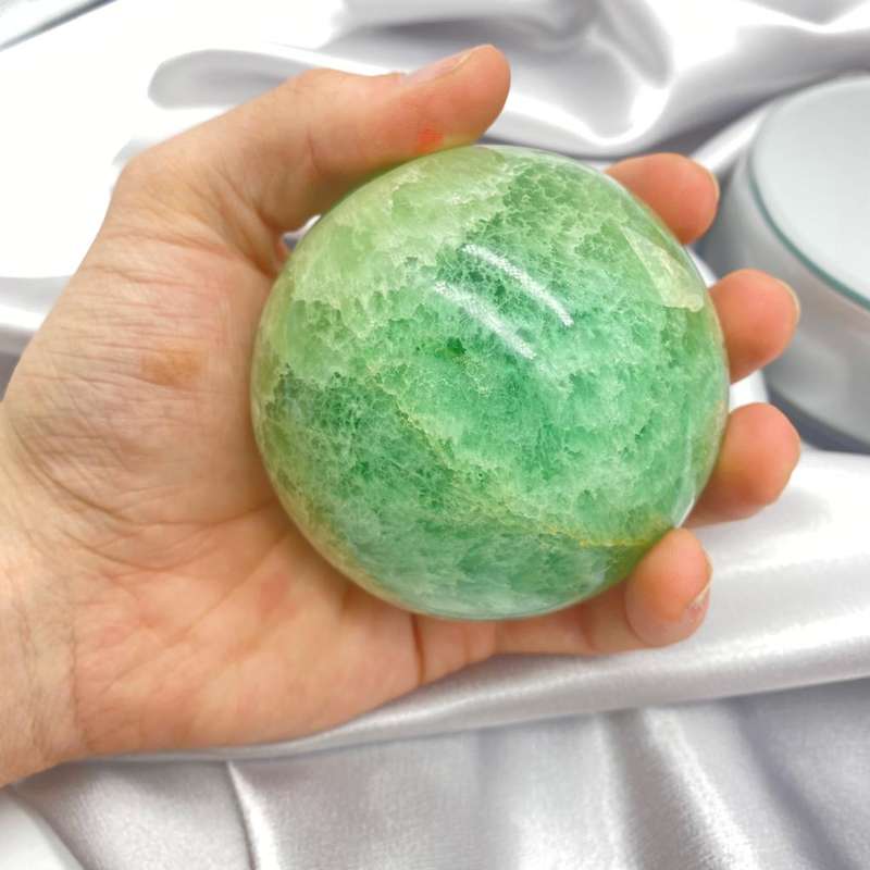 Green Fluorite Sphere