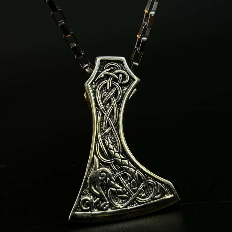 Mens Viking Thors Hammer Sterling Silver Pendant - Personal Power