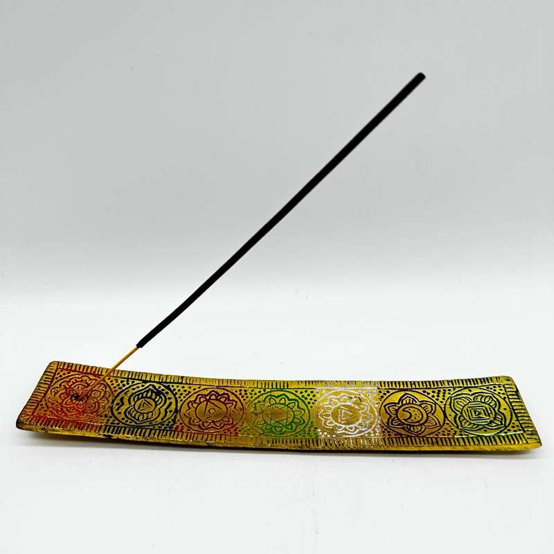 Gold Metal 7 Chakra Incense Stick Holder
