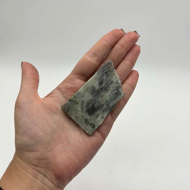 Polished Purple Labradorite Slab from Madagascar