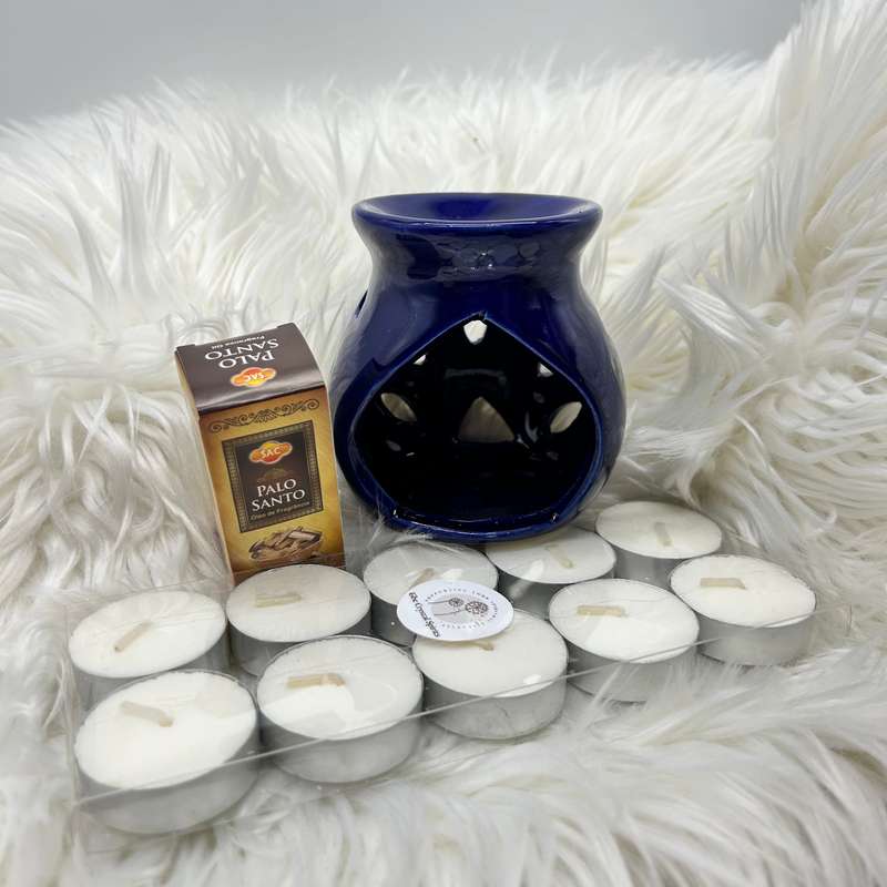 Ceramic Oil Burner Palo Santo Set
