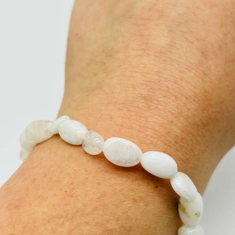 Moonstone Crystal Nugget Bracelet