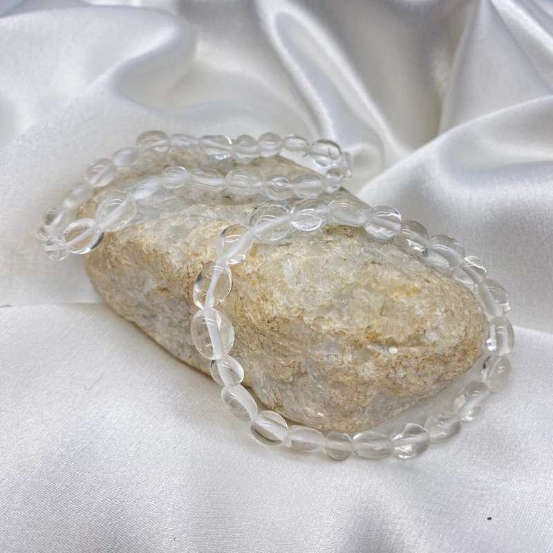 Clear Quartz Nugget Gemstone Bracelet