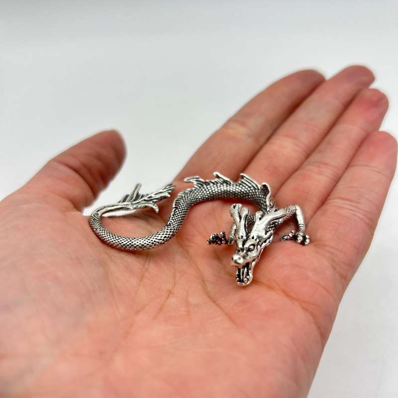Silver Dragon Mythical And Magical