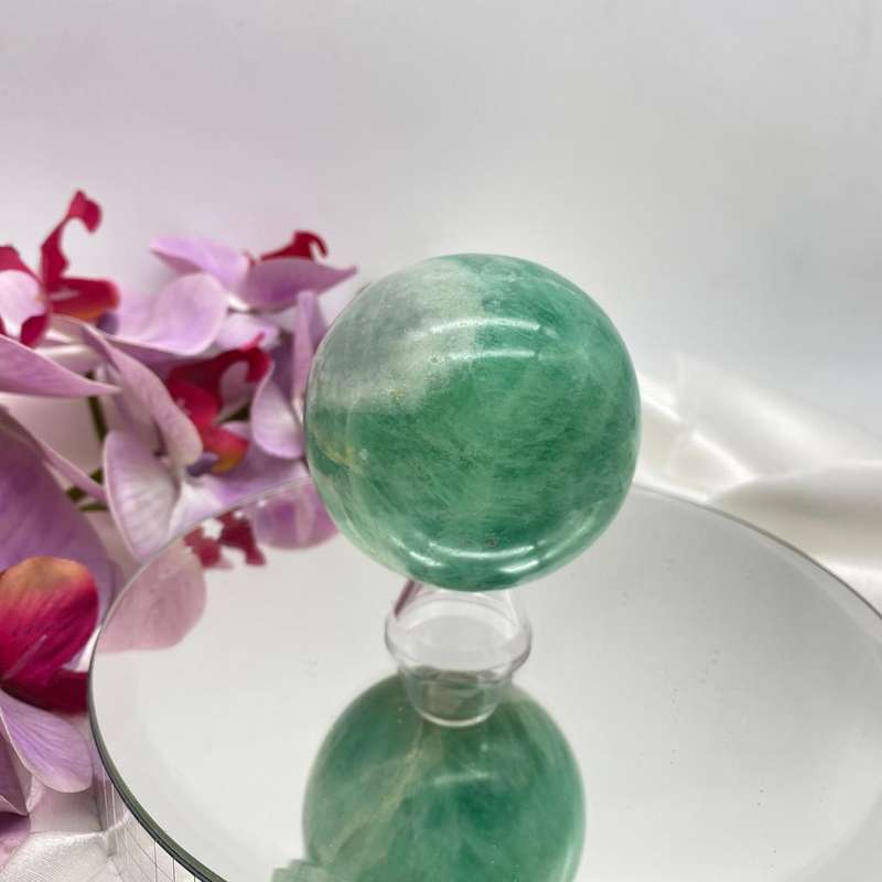 Green Fluorite Sphere