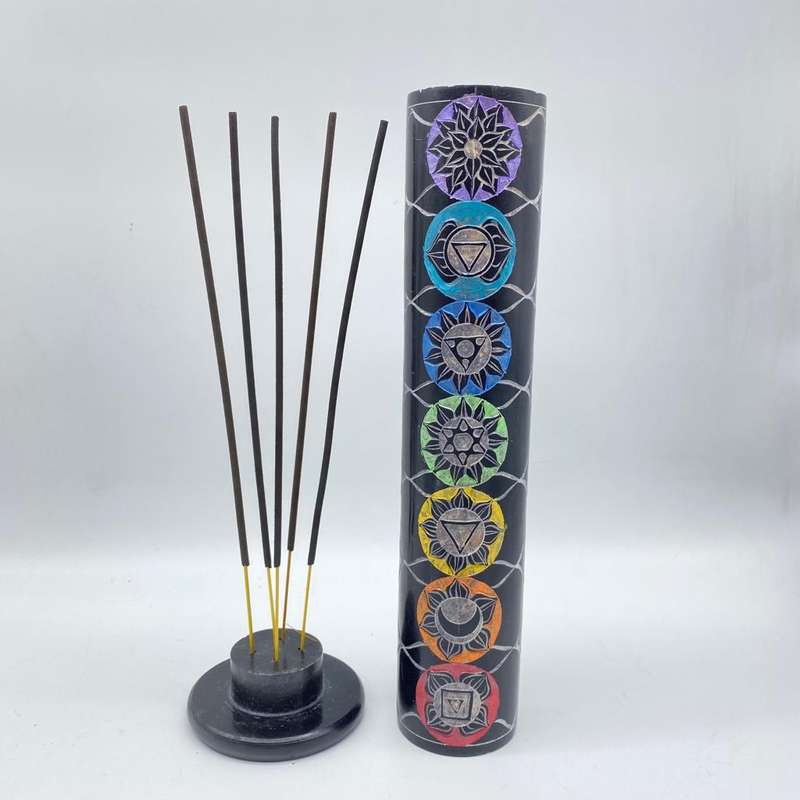 Stone 7 Chakra Incense Stick Holder