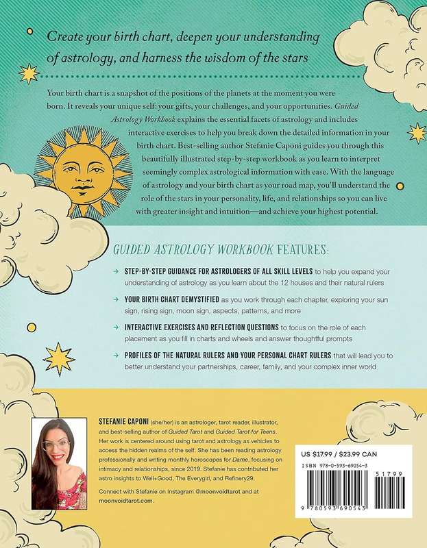 Guided Astrology Workbook: A Step-by-Step Guide for Deep Insight into Your Astrological Signs, Bi...