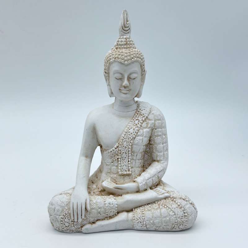 White Indian Buddha Statue