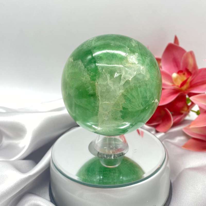 Large Green Fluorite Sphere