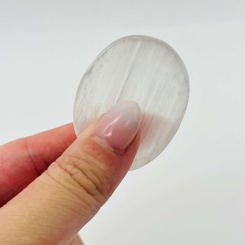 Clear Quartz  Crystal Worry Stone