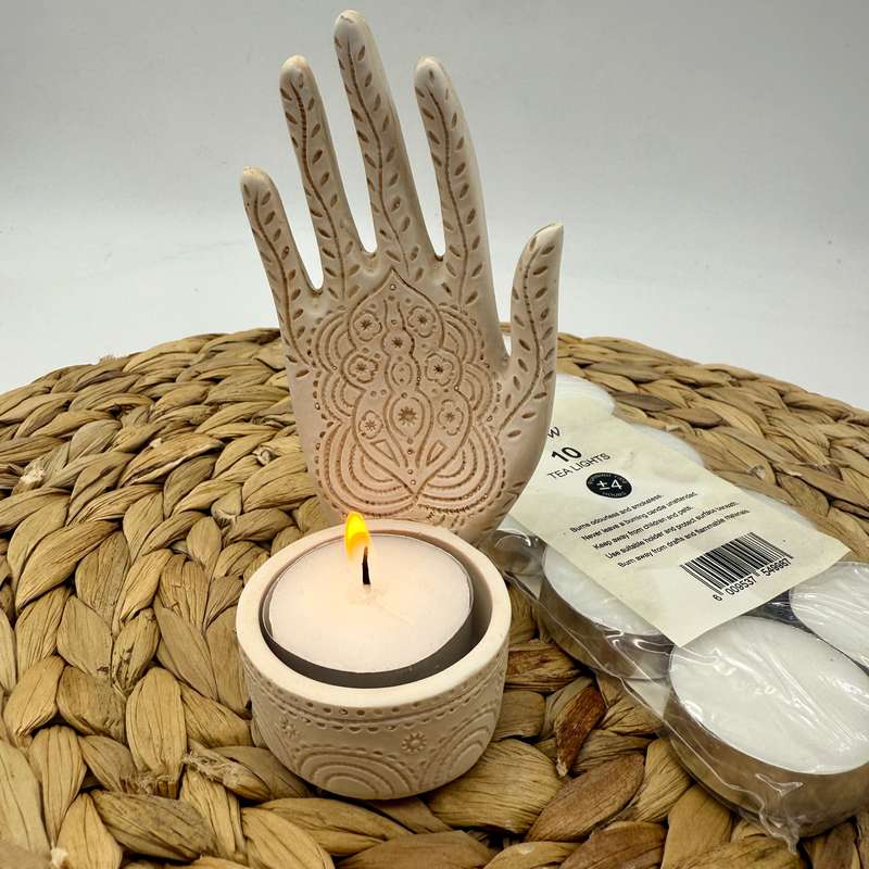 Hand Tea-light Candle Holder