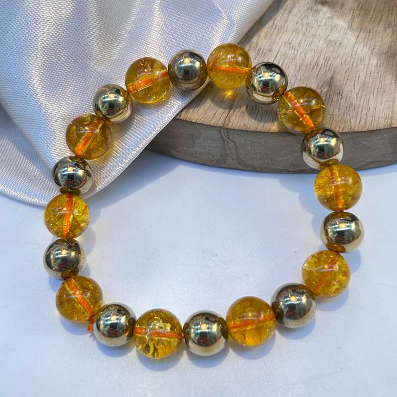 Mens Money Magnet Genuine Gemstone Bracelet