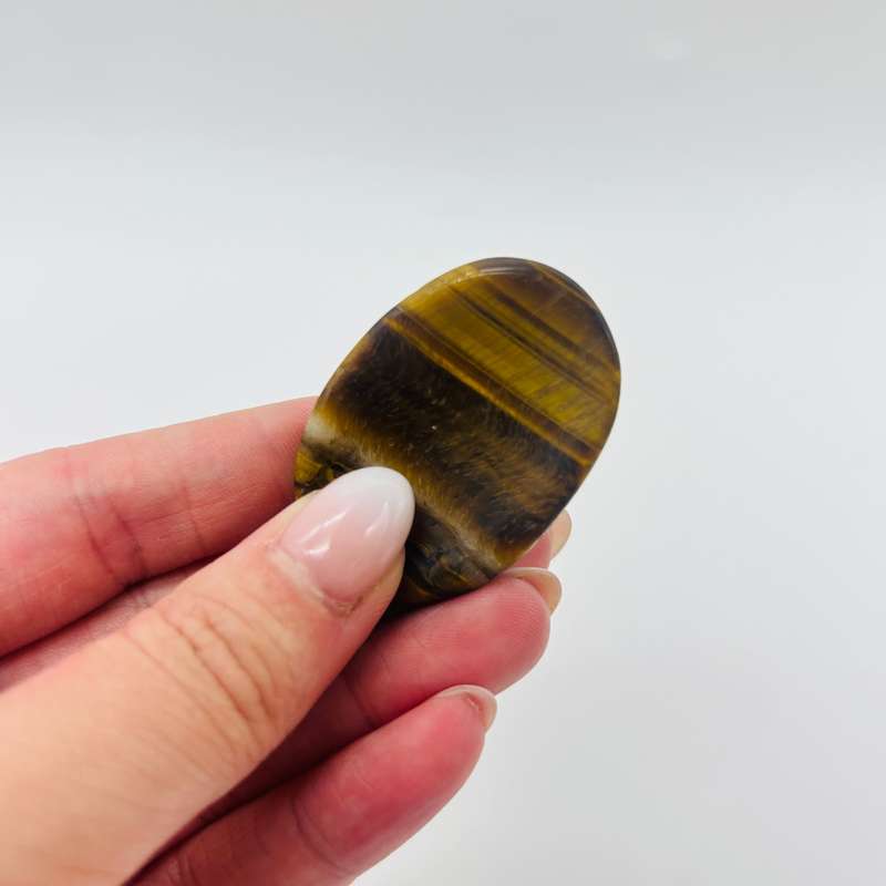 Tigers Eye Crystal Worry Stone